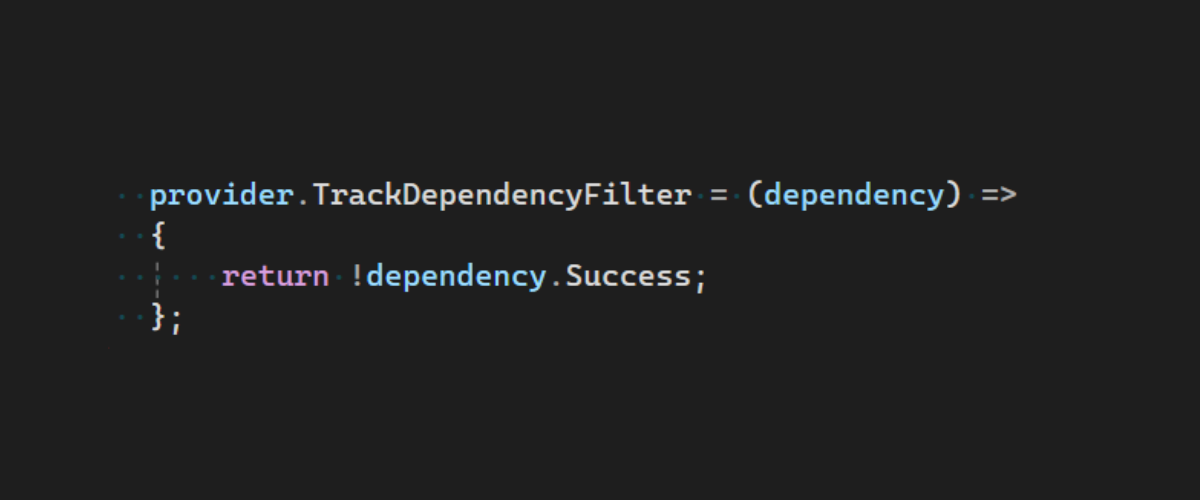 Use Dependency Filter in TinyInsights